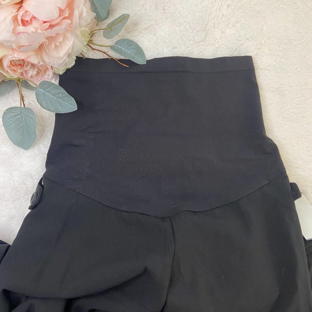 Motherhood Maternity Petite Stretching Suiting Straight Leg Pant Black P… - Picture 9 of 13